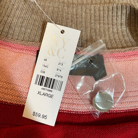 NY&CO Multicolored Long Sleeve Sweater - Picture 6 of 7